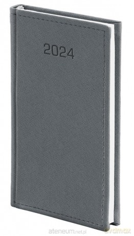 Kalendarz 2024 A6 Tygodniowy Cross granatowy [KALENDARZ]