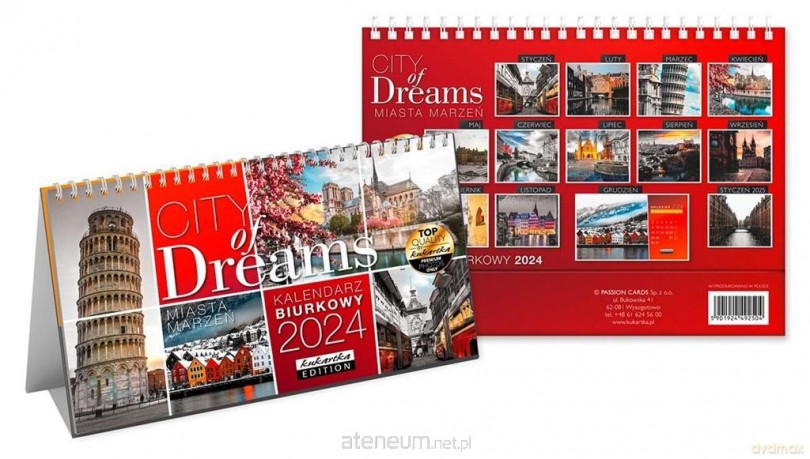 Kalendarz 2024 biurkowy City of Dreams [KALENDARZ]