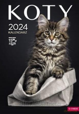Kalendarz 2024 ścienny A3 Koty [KALENDARZ]