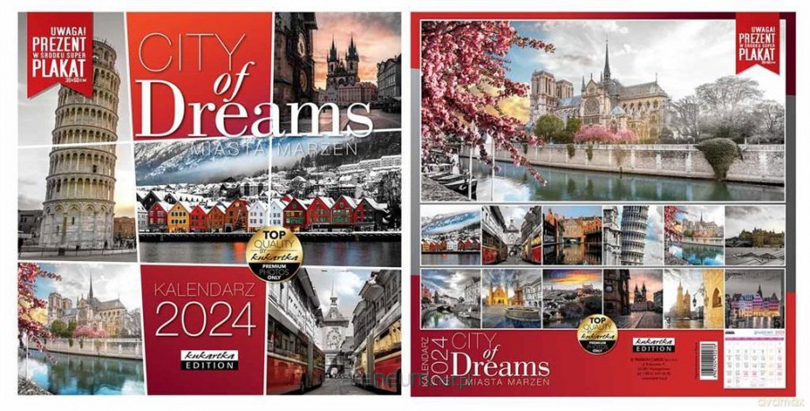 Kalendarz 2024 ścienny Classic City of Dreams [KALENDARZ]