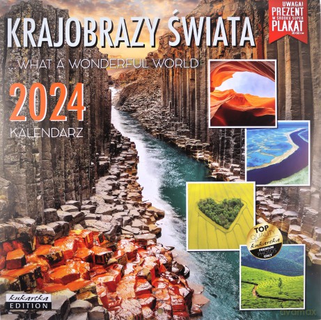 Kalendarz 2024 ścienny Classic Krajobrazy świata [KALENDARZ]