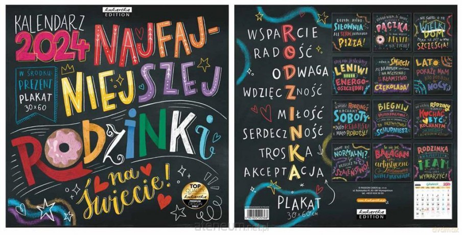 Kalendarz 2024 ścienny Classic Tablica rodzinki [KALENDARZ]