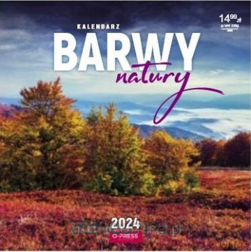 Kalendarz 2024 ścienny kwadrat Barwy natury [KALENDARZ]