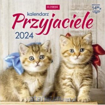 Kalendarz 2024 ścienny kwadrat Przyjaciele [KALENDARZ]
