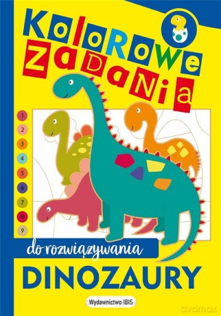 Kolorowe zadania do rozwiązywania. Dinozaury [KSIĄŻKA]