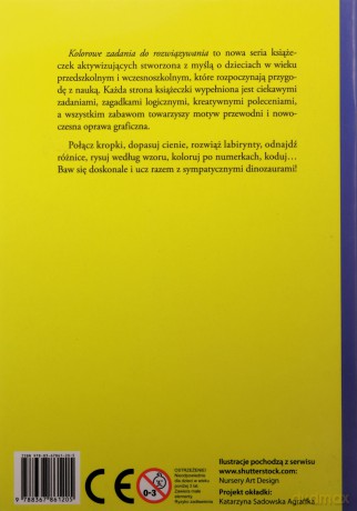 Kolorowe zadania do rozwiązywania. Dinozaury [KSIĄŻKA]