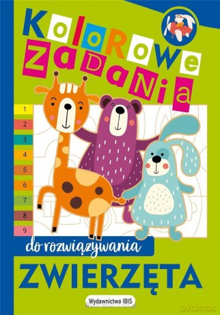 Kolorowe zadania do rozwiązywania. Zwierzęta [KSIĄŻKA]