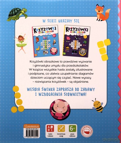 Krzyżówki obrazkowe ze świnką - Beata Karlik [KSIĄŻKA]