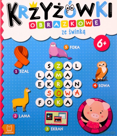Krzyżówki obrazkowe ze świnką - Beata Karlik [KSIĄŻKA]
