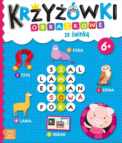 Krzyżówki obrazkowe ze świnką - Beata Karlik [KSIĄŻKA]