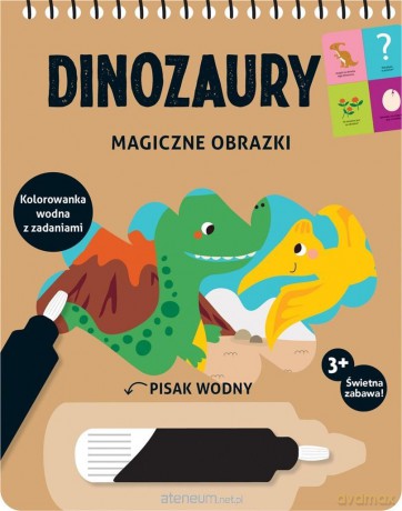 Magiczne obrazki. Dinozaury - Deborah van de Leijgraaf [KSIĄŻKA]