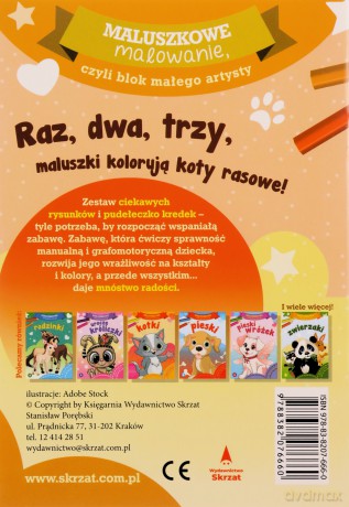 Maluszkowe malowanie. Koty rasowe [KSIĄŻKA]