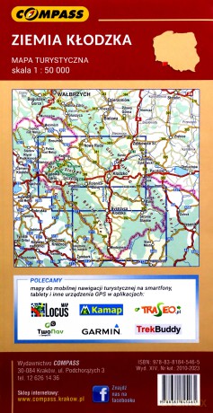 Mapa - Ziemia Kłodzka 1:50 000