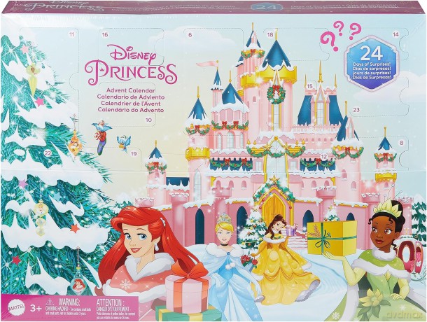 Kalendarz adwentowy księżniczki Disney Princess