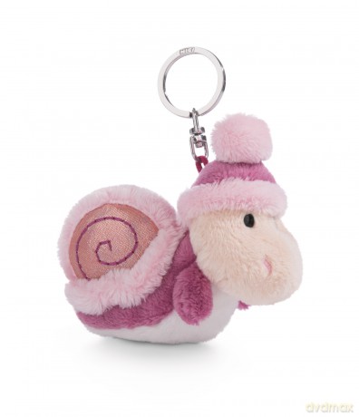 NICI wieszak/brelok do kluczy różowy Ślimak Soa 10 cm