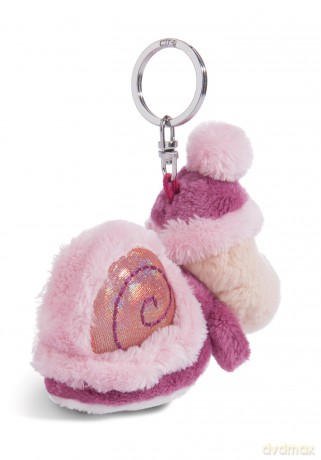 NICI wieszak/brelok do kluczy różowy Ślimak Soa 10 cm