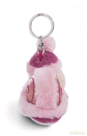 NICI wieszak/brelok do kluczy różowy Ślimak Soa 10 cm