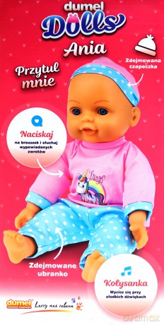 Lalka śpiewająca i mówiąca Dumel Ania 30 cm