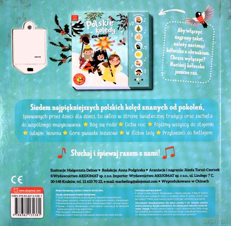Polskie kolędy dla dzieci. Słuchaj i śpiewaj - Anna Podgórska [KSIĄŻKA]