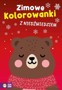 Zimowe kolorowanki z niedźwiedziem - Opracowanie zbiorowe [KSIĄŻKA]