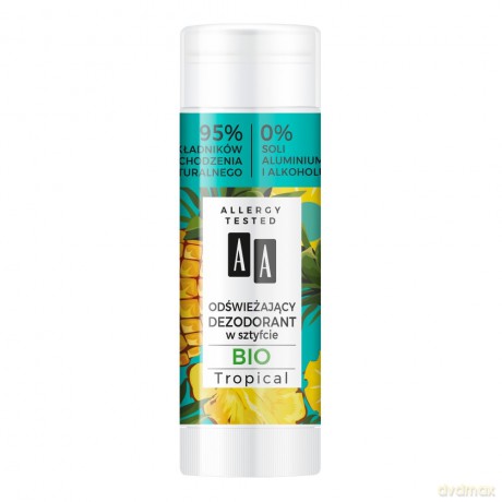 AA Odświeżający Dezodorant BIO w sztyfcie Tropical 25ml