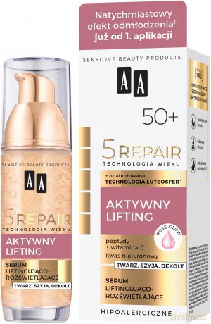AA Technologia Wieku 5 Repair 50+ Serum liftingująco-rozświetlające Aktywny Lifting 35ml