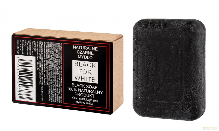 B BLACK FOR WHITE Natur. Mydło Czarne 75g