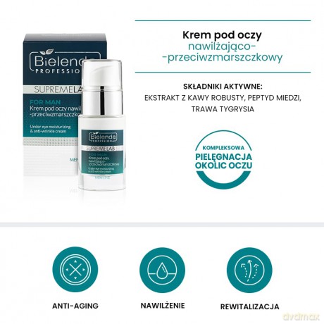 BIEL PROF MEN Krem pod oczy nawilz.-p/zm. 15ml