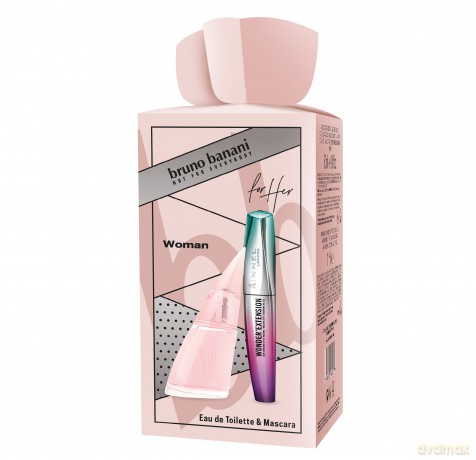 BRUNO BANANI Zestaw prezentowy (woda toaletowa 30ml+Maskara do rzęs)