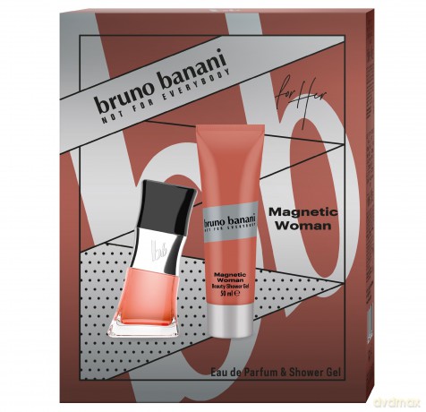 BRUNO BANANI Zestaw prezentowy Magnetic Woman (Woda perfumowana 30ml+Żel pod prysznic 50ml))
