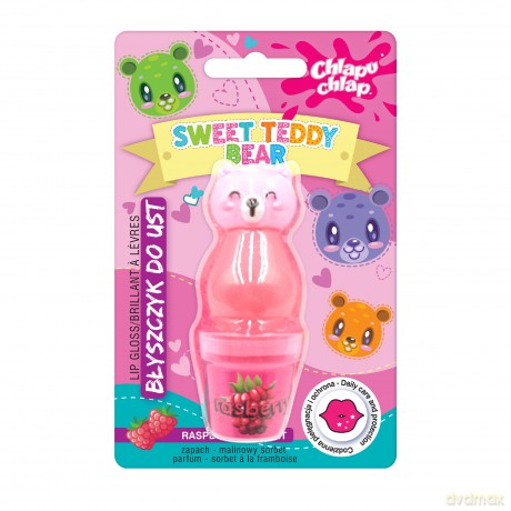 CHLAPU CHLAP Błyszczyk do ust Sweet Teddy Bear - malinowy sorbet
