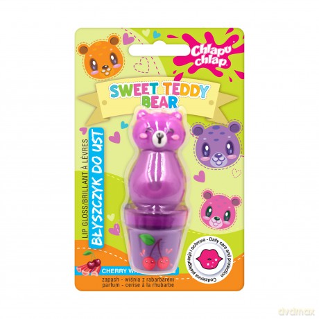 CHLAPU CHLAP Błyszczyk do ust Sweet Teddy Bear - wiśnia z rabarbarem