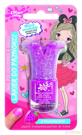 CHLAPU CHLAP Lakier do paznokci zmywalny wodą (Korona) - różowy 5ml