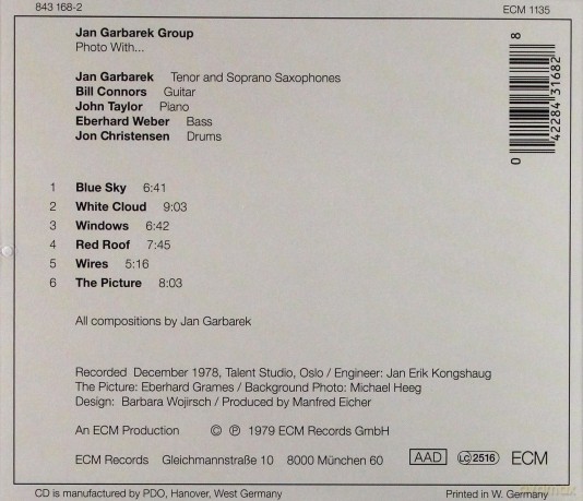 Jan Garbarek Group: Photo With... [CD]