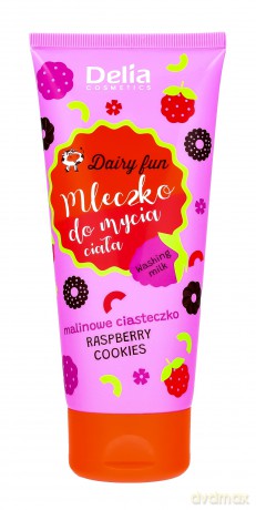 DAIRY FUN Mleczko do mycia ciała - Malinowe ciaste