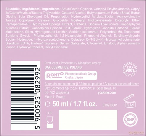 DAX YOSKINE MEZO PEPTIDE Krem dzień/noc 60+