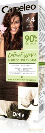 DELIA COSMETICS Cameleo Color Essence Krem koloryzujący nr 4.4 - spicy brown