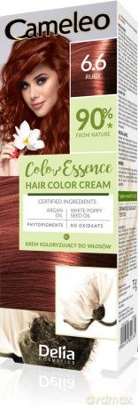 DELIA COSMETICS Cameleo Color Essence Krem koloryzujący nr 6.6 - ruby
