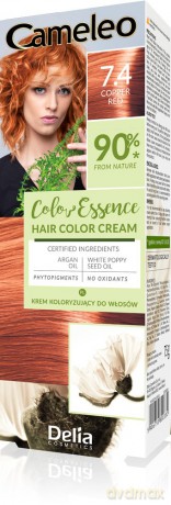 DELIA COSMETICS Cameleo Color Essence Krem koloryzujący nr 7.4 - copper red