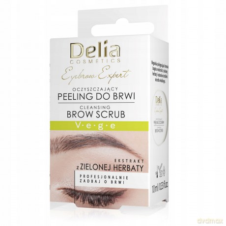 DELIA EYEBROW EXPERT Peeling d/brwi oczyszcza.10m&