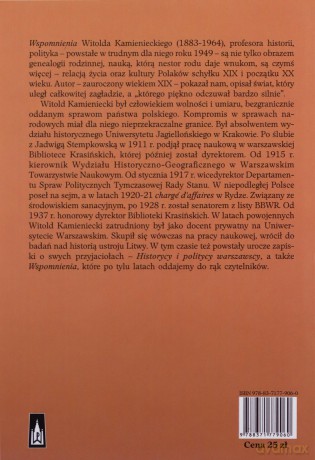 Wspomnienia - Witold Kamieniecki [KSIĄŻKA]