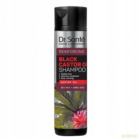 ELFA Dr Santé Szampon 250ml Black Castor Oil&