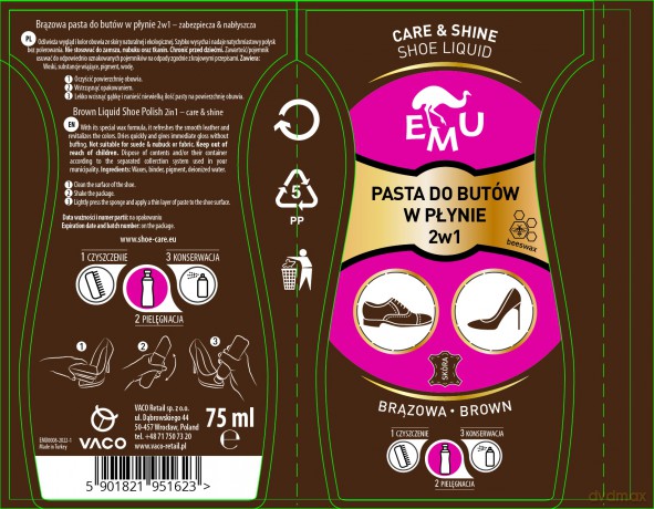 EMU pasta brązowa 75 ml&