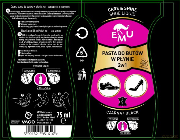 EMU pasta czarna 75 ml&