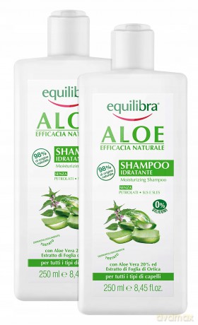 EQUILIBRA Naturale Szampon aloesowy 2PAC 2X250ml