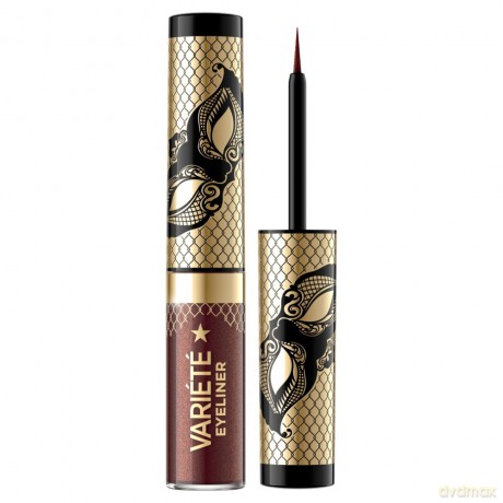 EVELINE Variete Kolorowy Eyeliner w kałamarzu - 02 Shiny Brown 4ml