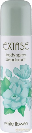 EXTASE Dezodorant body spray WHITE FLOWERS 150ml