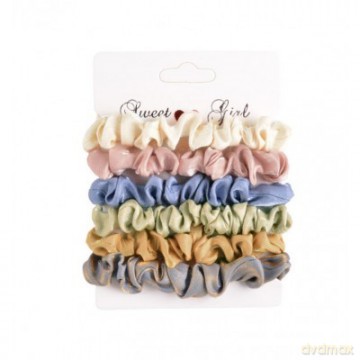 Gumki - frotki do włosów typu "scrunchie" (117) --6szt
