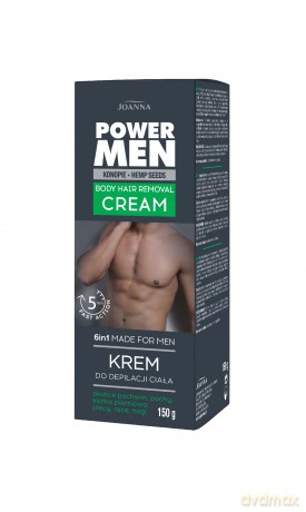 JOANNA Power Men Krem do depilacji ciała 6in1 150g