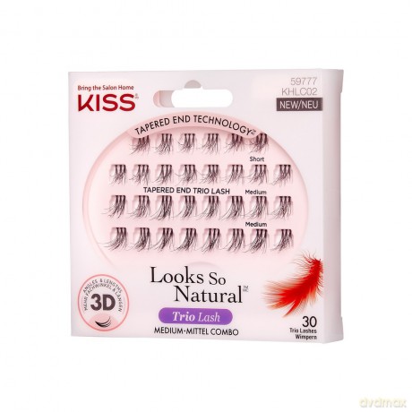 KISS Kępki Sztucznych Rzęs Looks So Natural - Trio Lash 3D